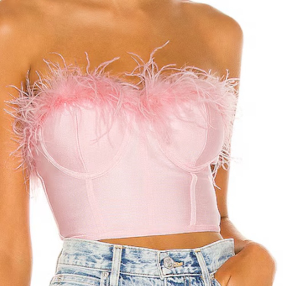 Superdown NEW Ramona Bustier Top in Blush